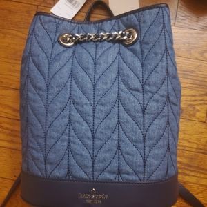 Kate Spade  Denim backpack purse